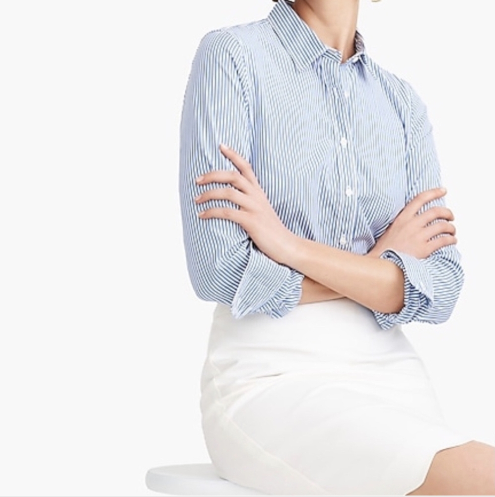 J. Crew Striped Button Down Shirt